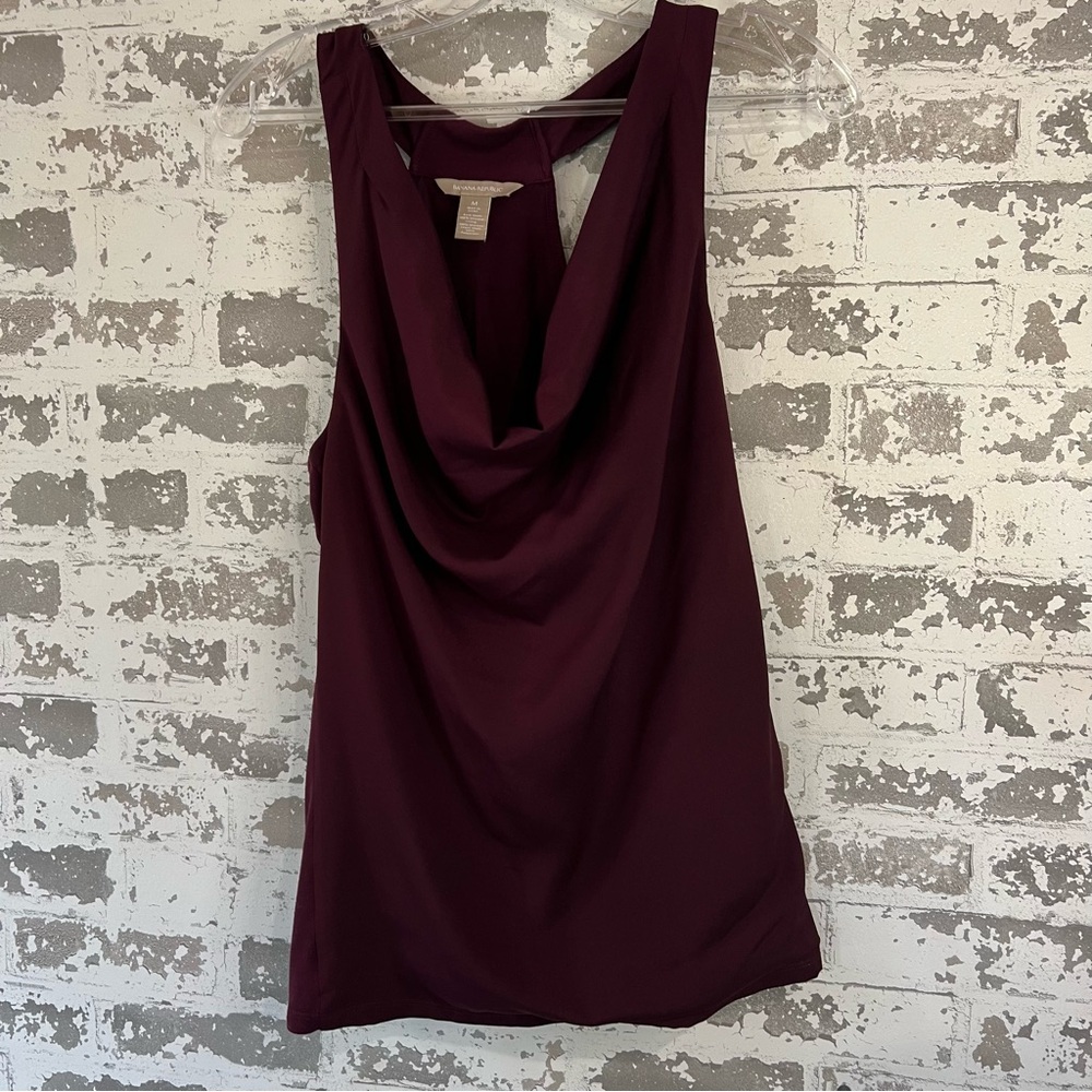 Banana Republic Draped Cowl Neck Camisole - Wine